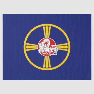 Papier Mousseline Drapeau de la ville d'Omaha (Nebraska)