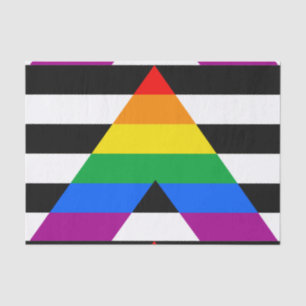 Papier Mousseline Drapeau de l'allié LGBTQ+
