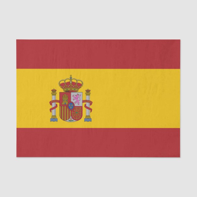 Papier Mousseline Drapeau de l'Espagne (Recto)