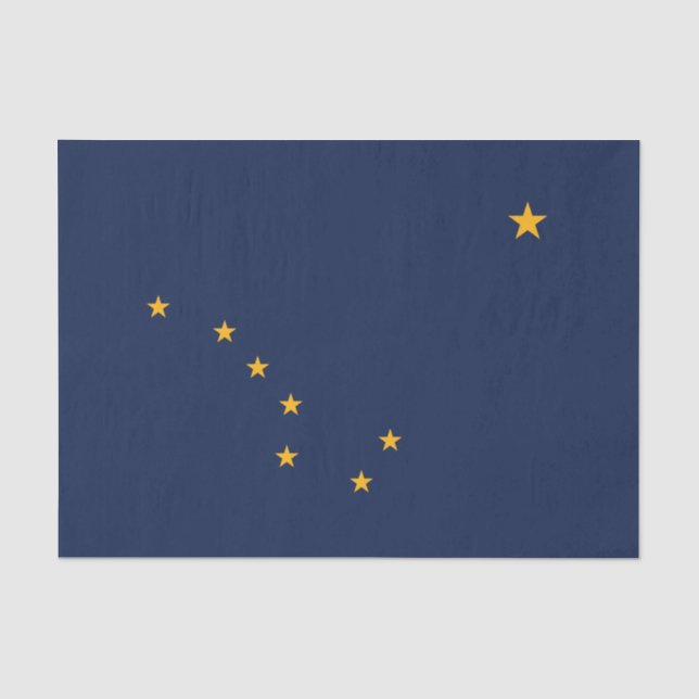 Papier Mousseline Drapeau de l'État d'Alaska (Recto)