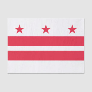 Papier Mousseline Drapeau de l'État de Washington DC
