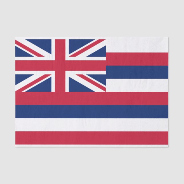 Papier Mousseline Drapeau de l'État d'Hawaii (Recto)