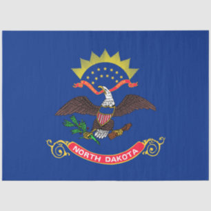 Papier Mousseline Drapeau de l'État du Dakota du Nord (Dakota du Nor