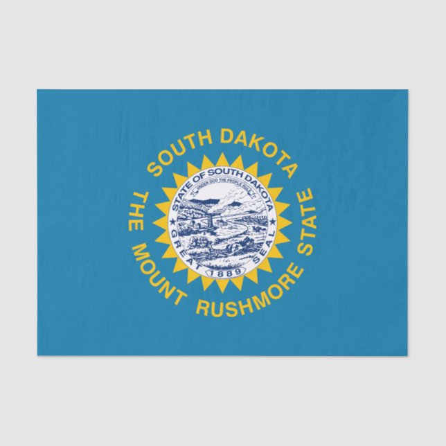 Papier Mousseline Drapeau de l'État du Dakota du Sud (Recto)