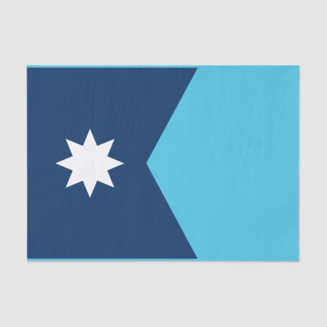 Papier Mousseline Drapeau de l'État du Minnesota (Recto)