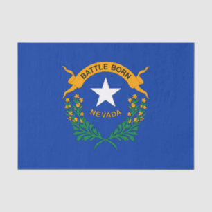 Papier Mousseline Drapeau de l'État du Nevada