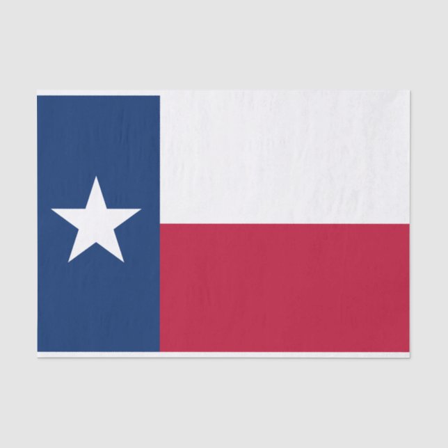 Papier Mousseline Drapeau de l'État du Texas (Recto)