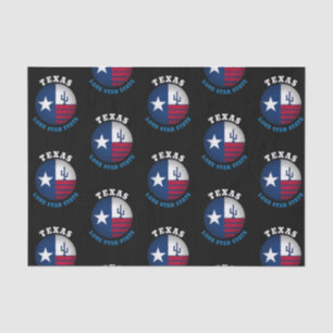 PAPIER MOUSSELINE DRAPEAU DE L'ÉTAT LONE STAR DU TEXAS