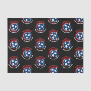 PAPIER MOUSSELINE DRAPEAU DE L'ÉTAT VOLONTAIRE DU TENNESSEE