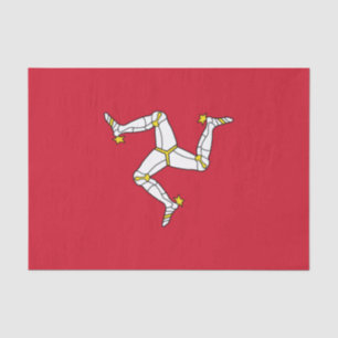 Papier Mousseline Drapeau de l'île de Man