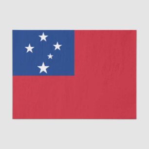 Papier Mousseline Drapeau de Samoa