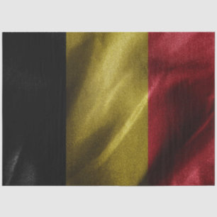 Papier Mousseline Drapeau de soie de Belgique