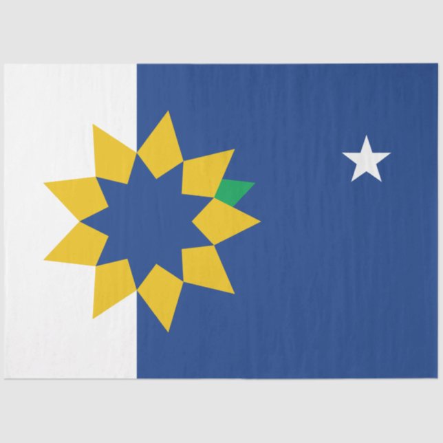 Papier Mousseline Drapeau de Topeka (Kansas) (Recto)