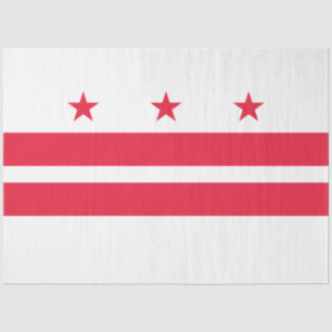 Papier Mousseline Drapeau de Washington D.C. (District de Columbia)