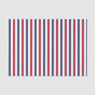 Papier Mousseline Drapeau des États-Unis Rouge et Drapeau Bleu Étroi