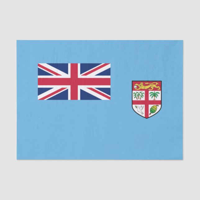Papier Mousseline Drapeau des Fidji (Recto)