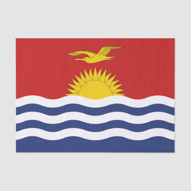 Papier Mousseline Drapeau des Kiribati (Recto)