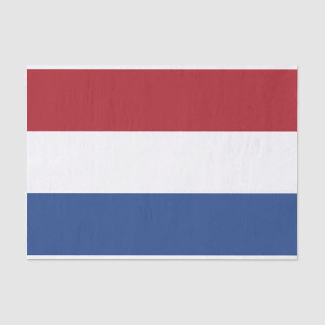 Papier Mousseline Drapeau des Pays-Bas (Recto)