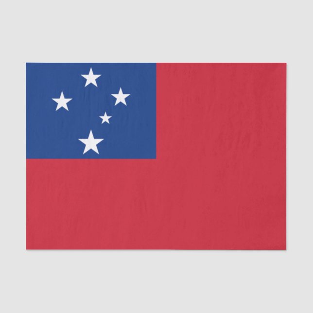 Papier Mousseline Drapeau des Samoa (Recto)