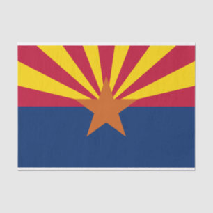 Papier Mousseline Drapeau d'État de l'Arizona