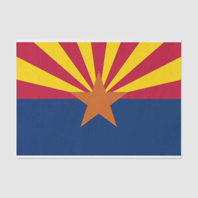 Papier Mousseline Drapeau d'État de l'Arizona (Recto)