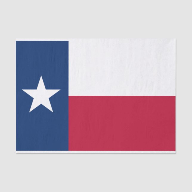 Papier Mousseline Drapeau d'État texan (Texas) (Recto)