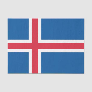 Papier Mousseline Drapeau d'Islande