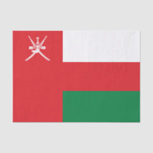 Papier Mousseline Drapeau d'Oman