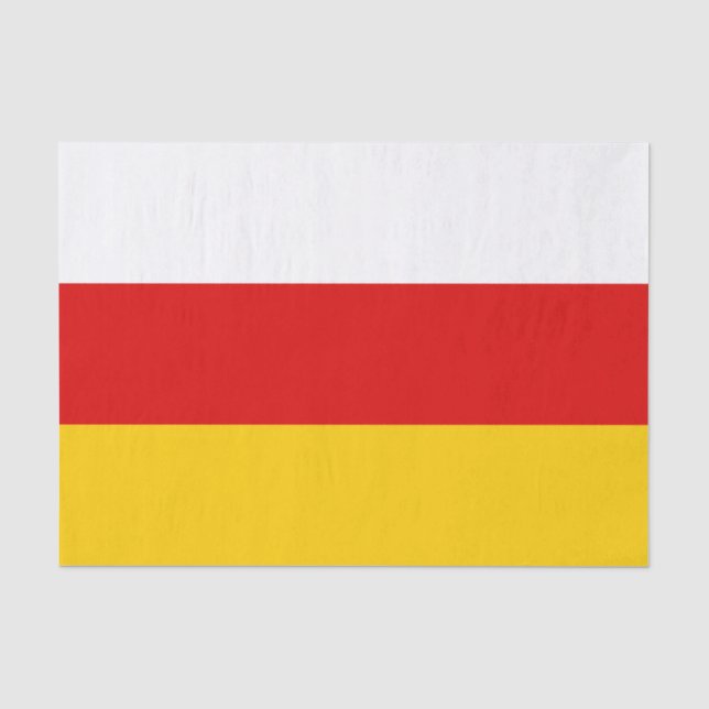 Papier Mousseline Drapeau d'Ossétie du Sud (Recto)