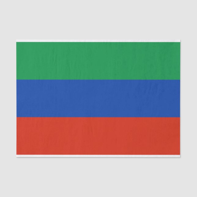Papier Mousseline Drapeau du Daghestan (Recto)
