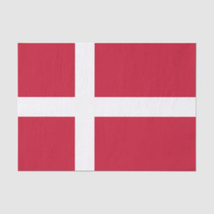 Papier Mousseline Drapeau du Danemark