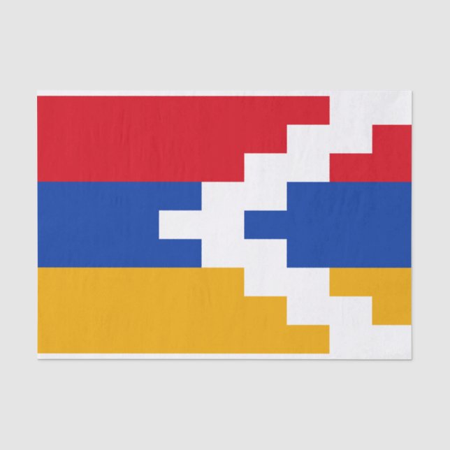 Papier Mousseline Drapeau du Haut-Karabagh (Recto)
