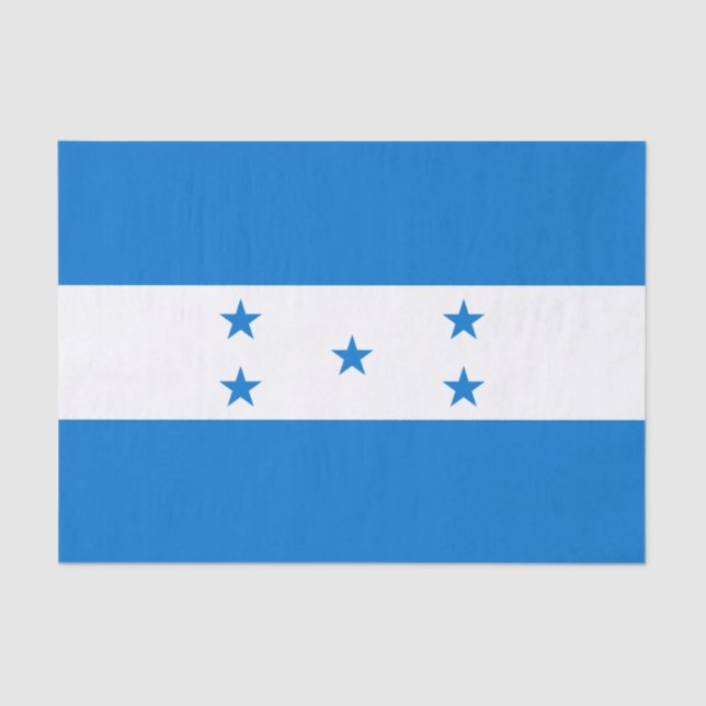 Papier Mousseline Drapeau du Honduras (Recto)