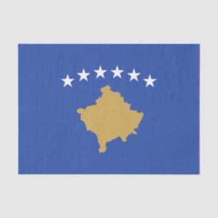 Papier Mousseline Drapeau du Kosovo