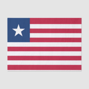 Papier Mousseline Drapeau du Liberia