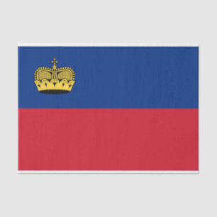 Papier Mousseline Drapeau du Liechtenstein