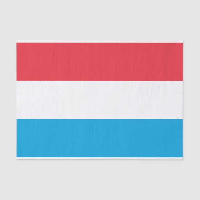Papier Mousseline Drapeau du Luxembourg (Recto)
