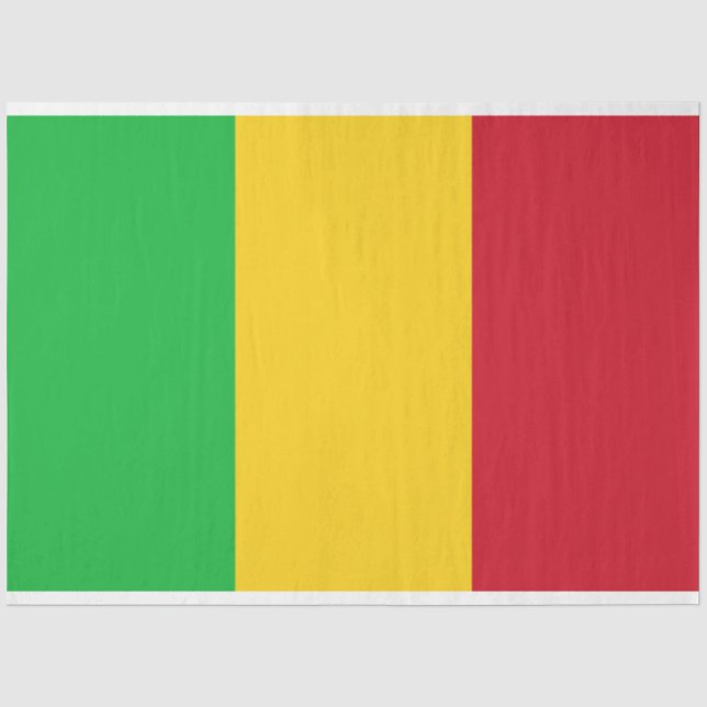 Papier Mousseline Drapeau du Mali (Recto)