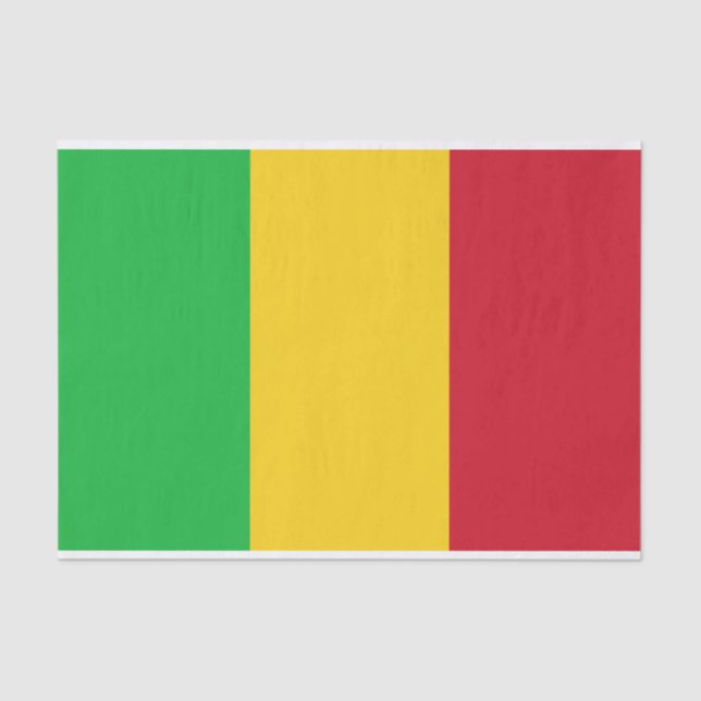 Papier Mousseline Drapeau du Mali (Recto)
