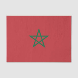Papier Mousseline Drapeau du Maroc