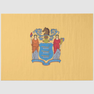 Papier Mousseline Drapeau du New Jersey