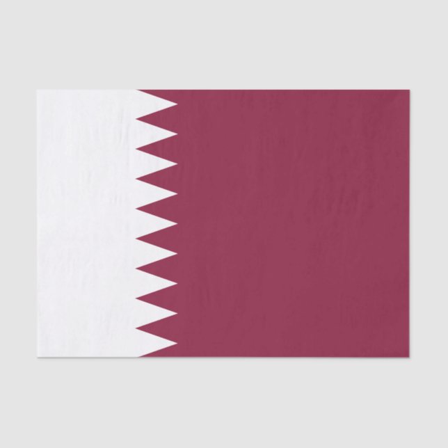 Papier Mousseline Drapeau du Qatar (Recto)