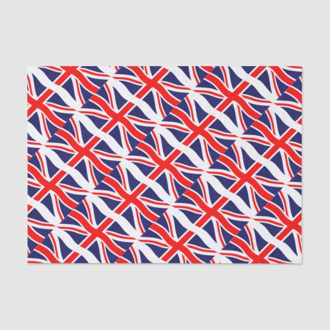 Papier Mousseline Drapeau du Royaume-Uni + vos idées (Recto)