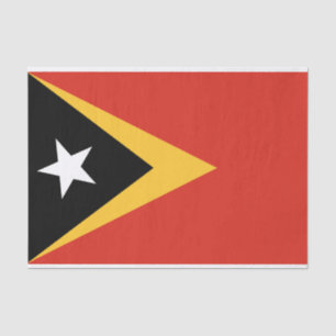 Papier Mousseline Drapeau du Timor oriental