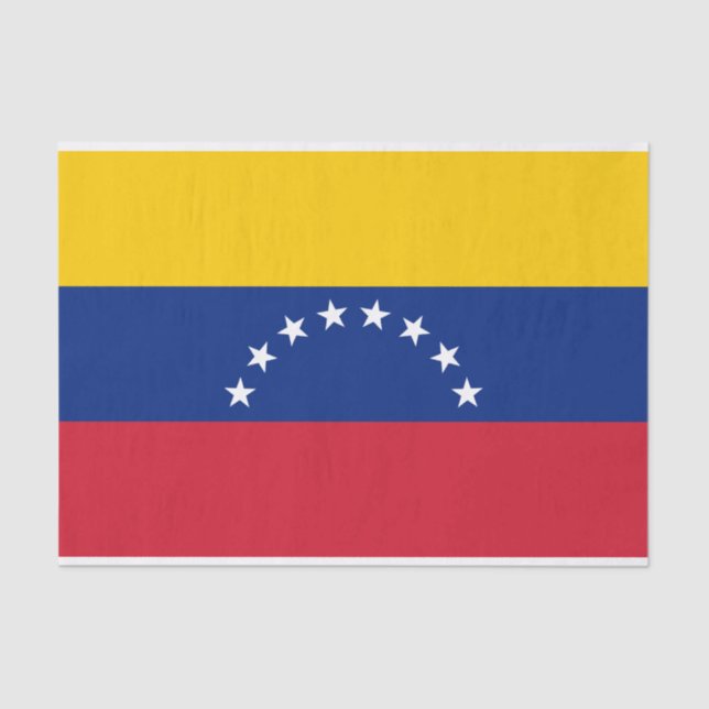 Papier Mousseline Drapeau du Venezuela (Recto)