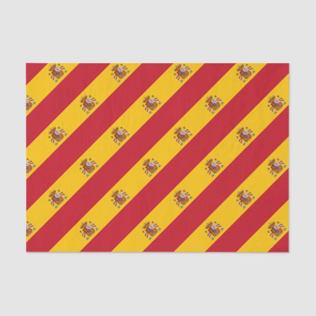 Papier Mousseline Drapeau Espagne - Bandera de Espana (Recto)
