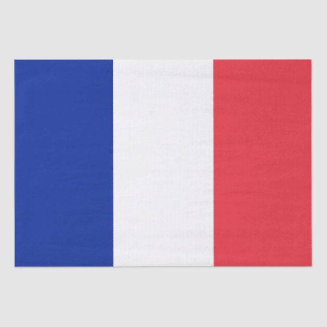 Papier Mousseline Drapeau français (France) (Recto)