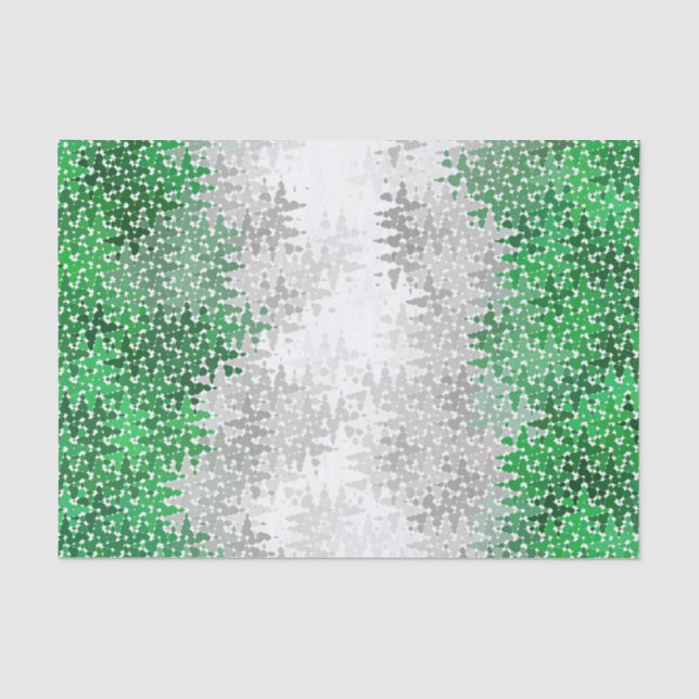 Papier Mousseline Drapeau Grayromantic Fierté Trippy Abstrait (Recto)