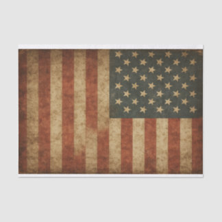 Papier Mousseline Drapeau Grungy USA