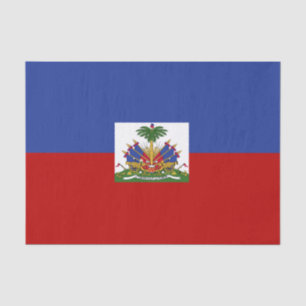 Papier Mousseline Drapeau haïtien classique